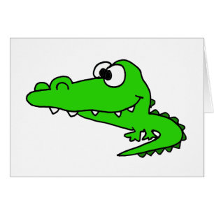 Cartão Desenhos animados patetas do jacaré