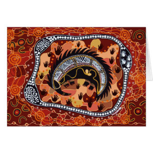 Cartão Desert Echidna Dreaming