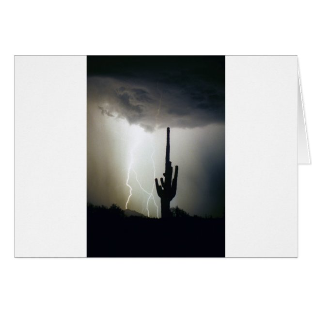 Cartão Desert Highlands Lightning (Frente Horizontal)