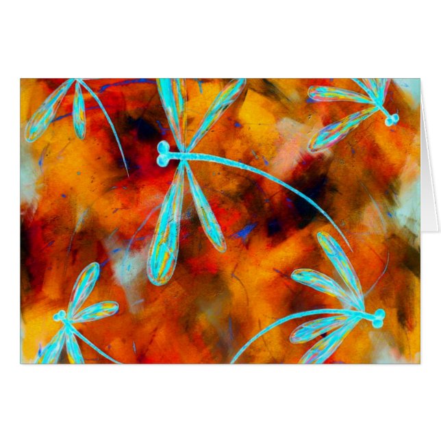 Cartão Deserto de Dragonfly (Frente Horizontal)