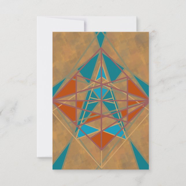 Cartão Deserto do Sudoeste: Homem Design (Frente)