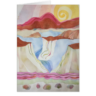 Cartão Desfiladeiro do Rio Grande, ao sul de Taos,