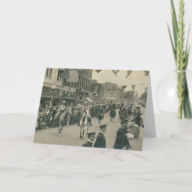 Cartão Desfile dos Dias da Fronteira Cheyenne. (Frente)