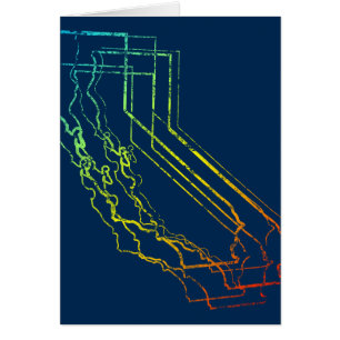 Cartão desfoque do orgulho da califórnia