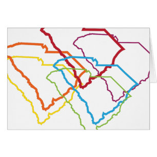 Cartão desfoque do orgulho da Carolina do Sul