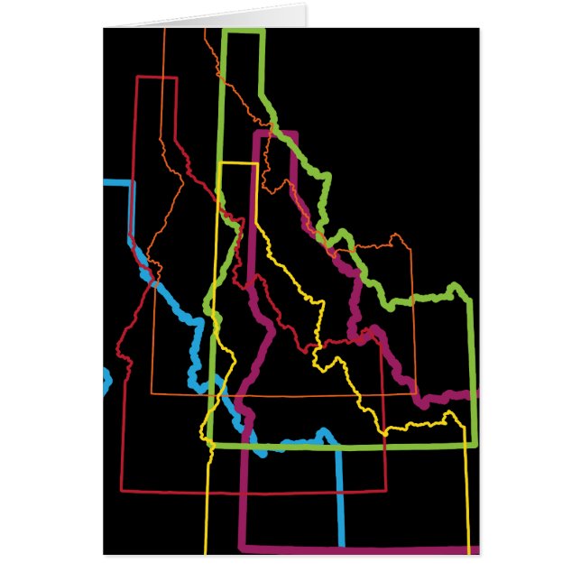 Cartão desfoque do orgulho do idaho (Frente)