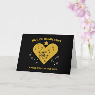 Cartão Desgraça judaica e perda