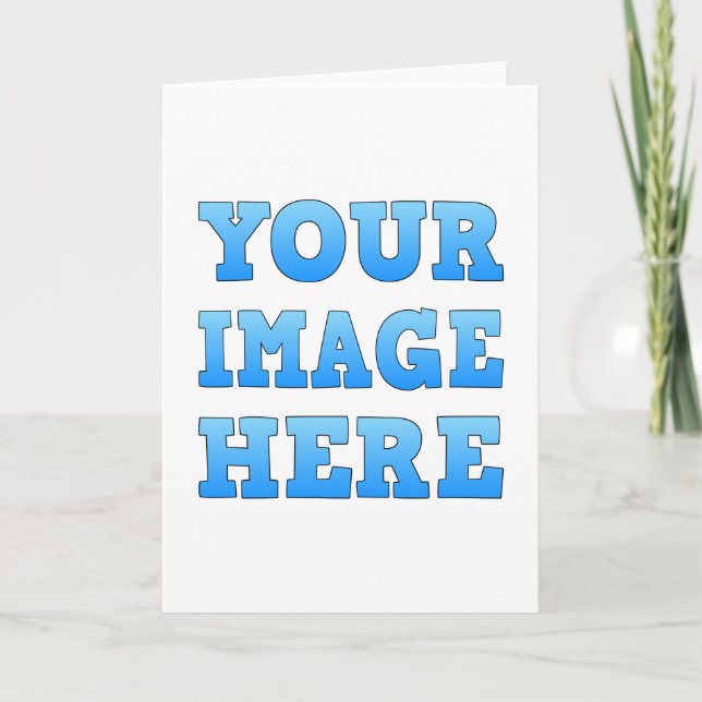 Cartão Design a sua própria placa (Frente)