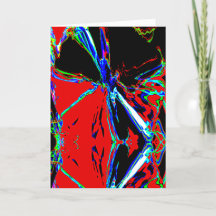 Design Abstrato de Flor Preto com Fluxo Vermelho