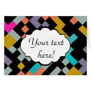 Cartão Design abstrato de formas conectadas