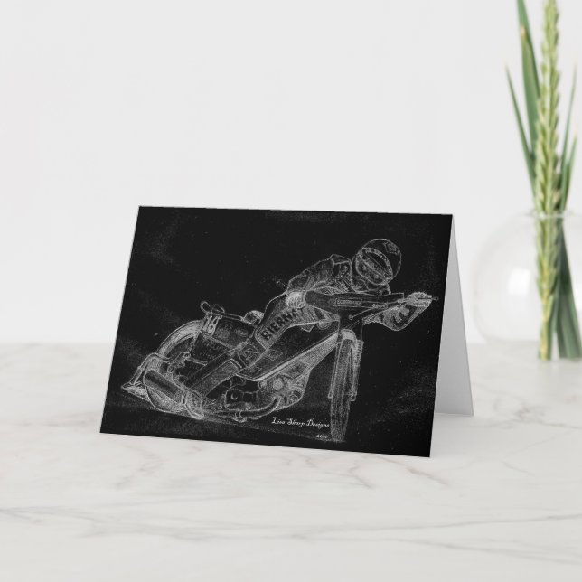 Cartão design afiado. bikeonblack do estrada (Frente)