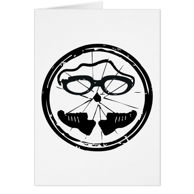 Cartão Design artístico legal de Triathlon (Frente)