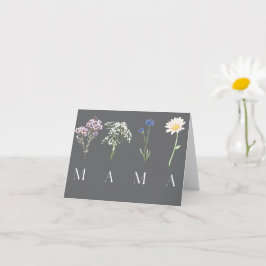 Cartão Design Botânico Elegante para o Dia das Mães