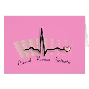 Cartão Design clínico do instrutor QRS dos cuidados