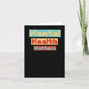 Cartão Design Colorida S Mental Health Adulto