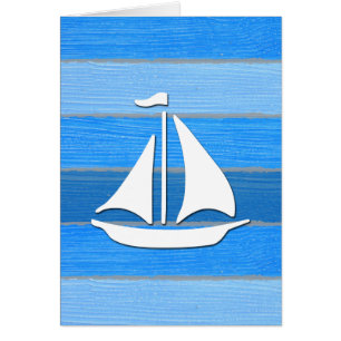 Cartão Design com tema náutico