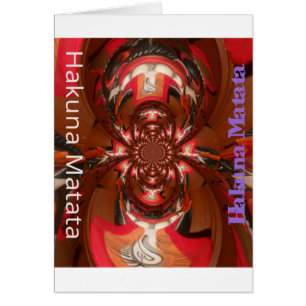 Cartão Design da África Colorida Divertida