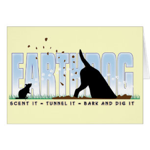 Cartão Design da cor de Earthdog