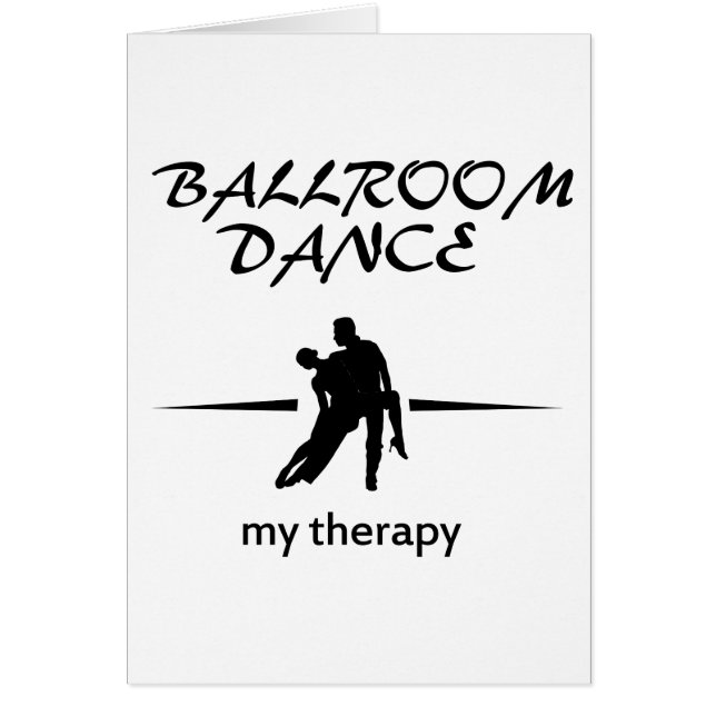 Cartão Design da dança de salão de baile (Frente)