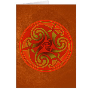 Cartão Design da Espiral Celta