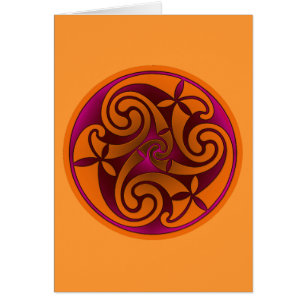 Cartão Design da Espiral Celta