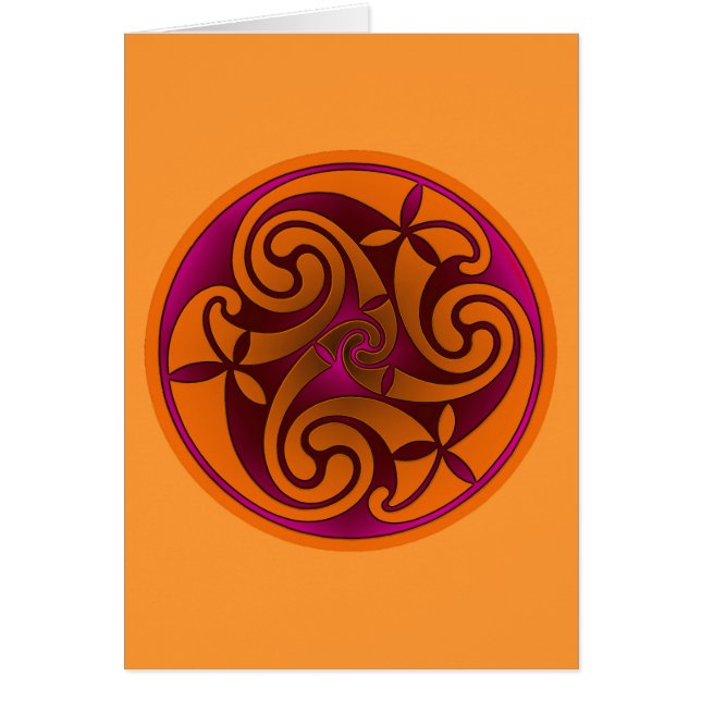 Cartão Design da Espiral Celta (Frente)