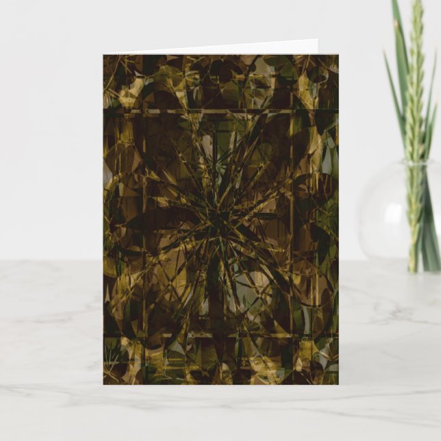 Cartão Design da pétala do amante de Camo (Frente)