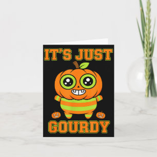 Cartão design de abóbora gourdy halloween jack o'lanern f