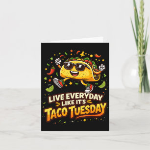 Cartão Design de amante de taco cinco de maio taco para h