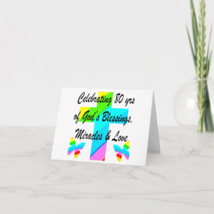 CARTÃO DESIGN DE ANIVERSÁRIO DE 80 PERSONALIZADO RELIGIOS