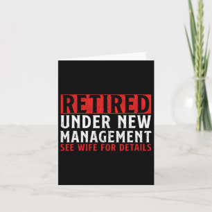 Cartão Design de Aposentadoria Único para Homens Pai Apos