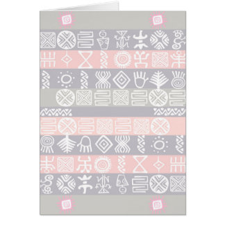 Cartão Design de Boho Africano Étnico