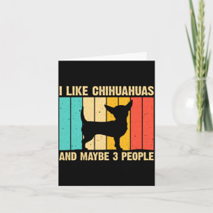 Cartão design de chihuahua fofo para mulheres crianças ho