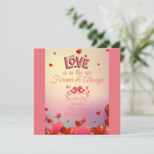 Cartão Design de Citação de Amor Romântico Amor Rosa El