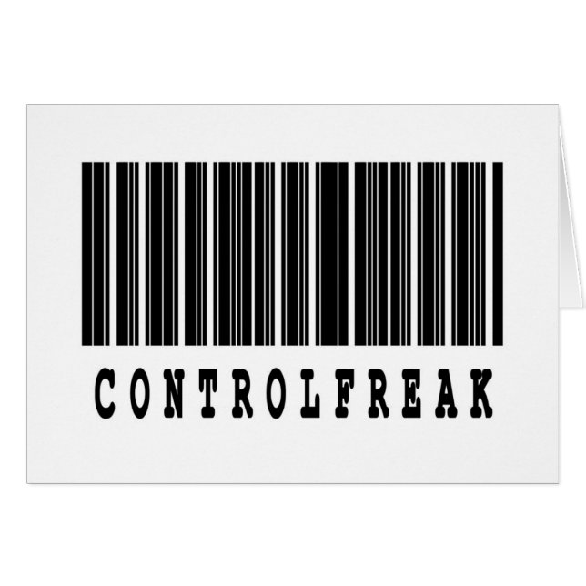Cartão design de código de barras de controle (Frente Horizontal)