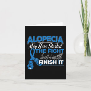 Cartão Design de Consciência Alopecia para um Apoiante da