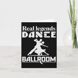 Cartão Design De dança Funny Ballroom Para Dançarino De S