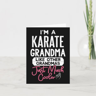 Cartão Design de Dia de as mães de legal Vovó de Karate