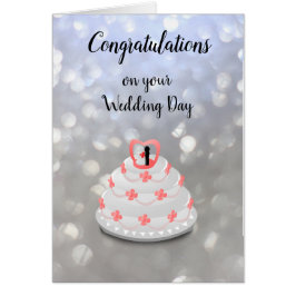 Cartão Design de Dia de Casamento