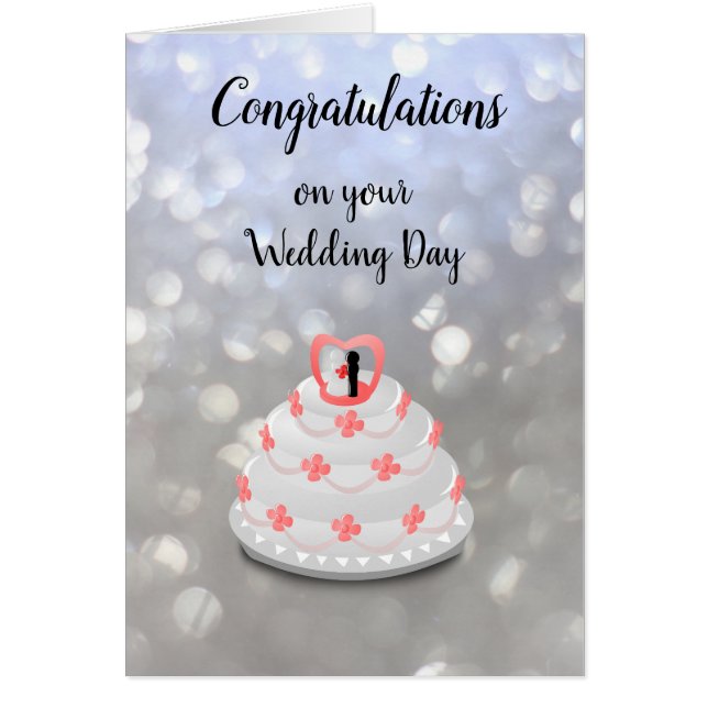 Cartão Design de Dia de Casamento (Frente)