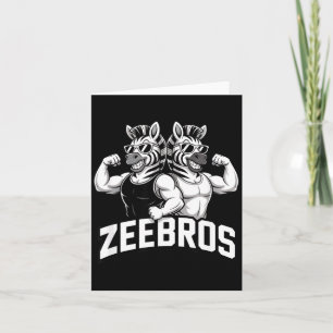 Cartão Design de Duo de Zebra Fofo da Zeebros Para Amante