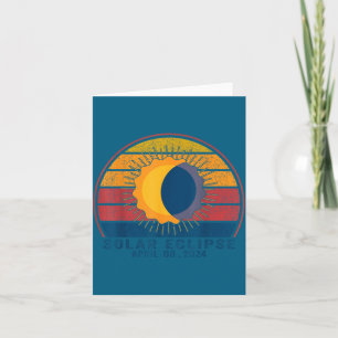 Cartão Design de Eclipse Solar Total Eclipse Solar
