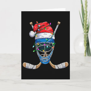 Cartão Design de esportes de Natal para homens e meninos