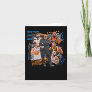Cartão Design de Esquadrão da Equipe de Basquete de Nova 