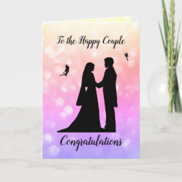 Cartão Design de Fada Fada de Casamento