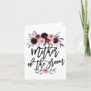 Cartão Design de Flor De Casamento De Chá de panela Bonit