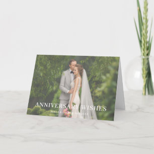 Cartão Design de Foto de Casamento de Amor de Aniversário