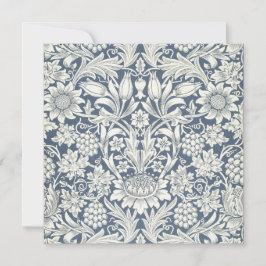 Cartão Design de girassol (por William Morris)