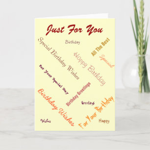 Cartão design de gráfico de fonte original de texto color