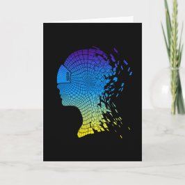 Cartão Design de headset de realidade virtual VR